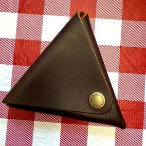 SOLD Portland Leather Goods Triangle Pouch in Grizzly